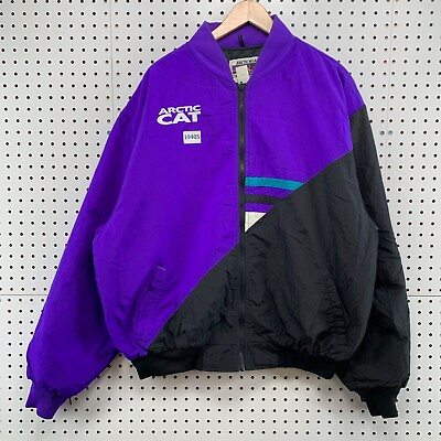 Artic CAT Jacket AricWear Purple Black Full Zip Adult 2XL 31x29 $37.49
