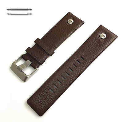 Brown High Quality Leather Strap Replacement Watch Band Silver Buckle #1531 $19.95
