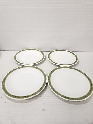 #ad Centura By Corning LYNWOOD Green Collection Salad Plates Set of 4 $19.99