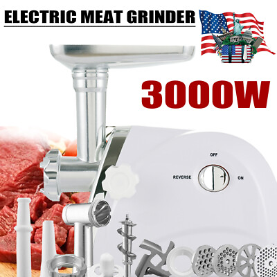 3000W Food Electric Meat Grinder Sausage Mincer Stuffer Maker Machine w Blades $52.99