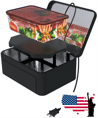 #ad Portable Food Warmers Electric Heater Lunch Box Mini Oven 12V Car 110V Office $32.99