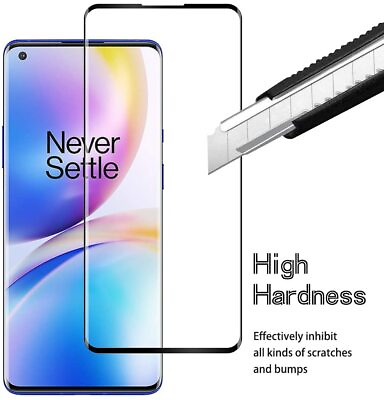 For OnePlus 8 Pro Full Screen Protector Tempered Glass Guard Shield Film Cover $5.50