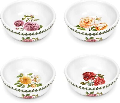 #ad Portmeirion Botanic Roses Set of 4 Fruit Salad Bowl with Assorted Rose Motif $79.99