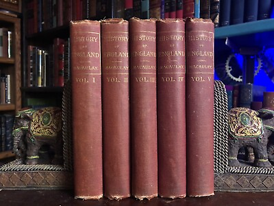 #ad #ad ANTIQUE Macaulay#x27;s History of England Complete Set Vol. I V circa 1880’s $110.59