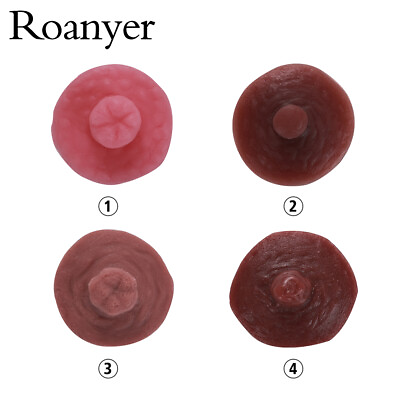 Roanyer 2PCS Silicone Reusable Fake Breast Nipples Enhancer Covers for Cosplay $11.99