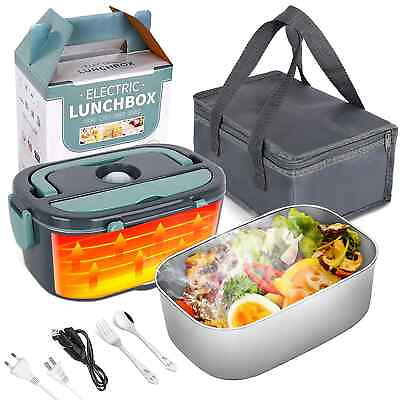 #ad Electric Lunch Box Food Heater Portable Warmer Heated Car Truck Office Bag kid $78.09