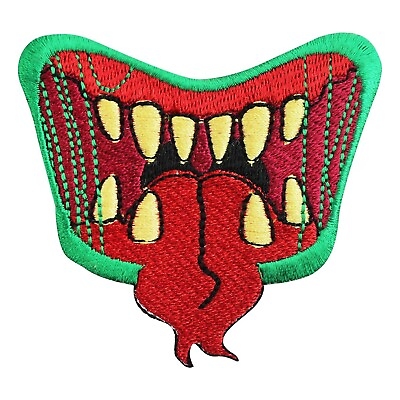 #ad Monster Mouth Patch Monster patch Embroidery Iron on Sew on Patch 7x7cm $4.99