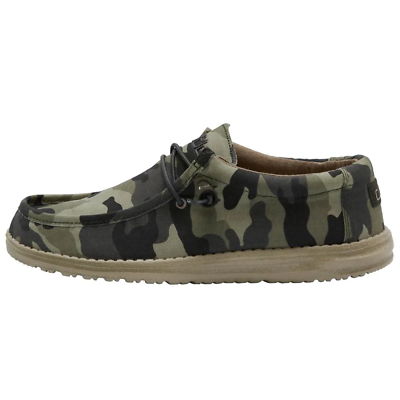 Hey Dude Men#x27;s Wally Camo Mens shoes Men#x27;s Slip on Loafers Light Weight $38.97