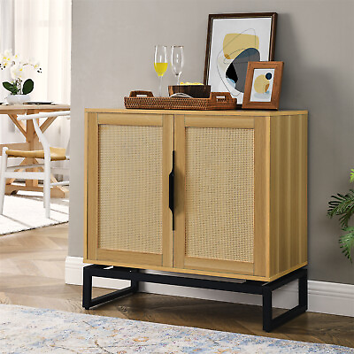 #ad Sideboard Cabinet w 2 Doors Kitchen Buffet Storage Cabinet for Living Room New $194.99