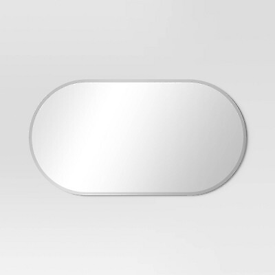 16quot; x 30quot; Pill Shape Frameless Mirror Threshold $25.99