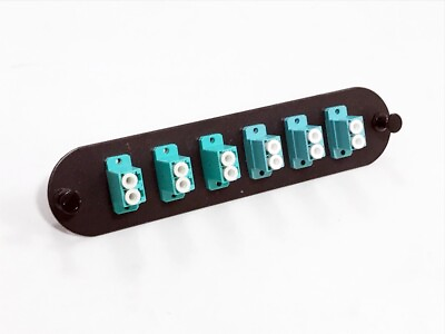 CCH CP12 E4 Compatible Fiber Adapter Panel with 6 LC Duplex MM OM3 Adapters 983 $61.75