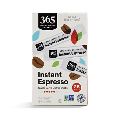 #ad #ad 365 By Whole Foods MarketEspresso Single Serve Instant Coffee 2.65 Ounce $8.71