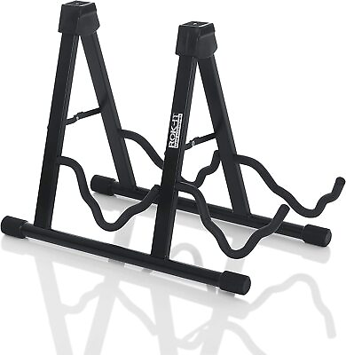 Rok It A Frame Double Guitar Stand; Holds Standard Electric and Acoustic Guitars $39.99