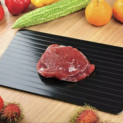 9#x27;#x27; Fast Defrosting Tray Rapid Thawing Board Safe Defrost Meat Frozen Food Plate $9.99