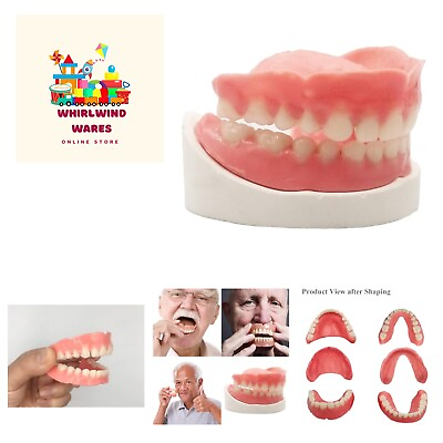 #ad Denture Do it Yourself Full Set of Top and Bottom Fake Teeth for Improve Smile $125.99