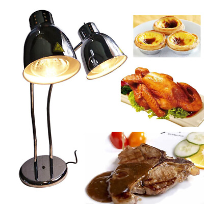 #ad #ad 2 Light Heat Lamp Restaurant Food Insulation Warmer Stainless Steel Food Warmer $166.25