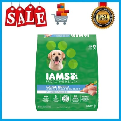 IAMS High Protein with Real Chicken Flavor Dry Dog Food for Large Breed Adult Do $39.99