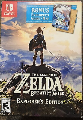 #ad RARE Nintendo The Legend of Zelda: Breath of the Wild Explorer#x27;s Edition Game $185.00