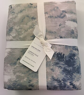 #ad #ad POTTERY BARN Jardin Toile Cotton King Cal King Duvet Cover NEW Blue $89.00