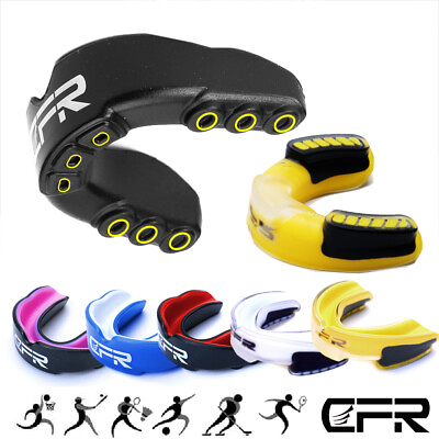 Gel Gum Mouth Guard Shield Case Teeth Grinding Boxing MMA Sports MouthPiece Case $5.97