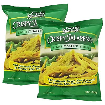 Fresh Gourmet Crispy Jalapeno Strips 1 lb. Value Size Bag 2 Pack $25.28
