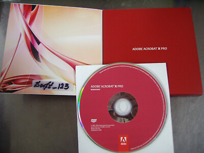 Adobe Acrobat X 10 Pro Full for Windows Licensed for 2 PC =PERMANENT VERSION= $229.95