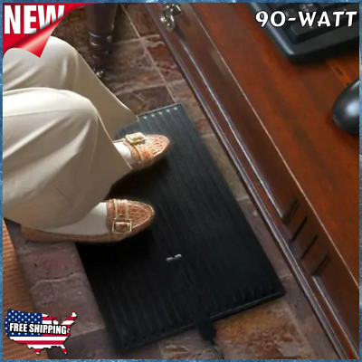 #ad Electric Foot Warmer Floor Mat Heated Rest Cold Feet Rubber Waterproof 14quot; X 21quot; $55.29