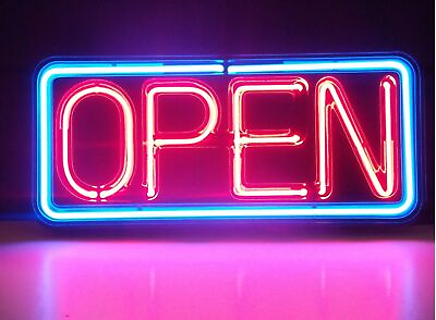 New Open Neon Light Sign Acrylic 14quot; Food Lamp Beer Pub Ice Cream Cafe Bar Pizza $76.79