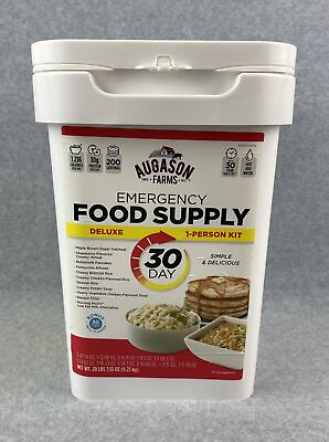 #ad Augason Farms Emergency Food Deluxe 30 Day Supply 200 Servings Best By 2050 $74.95
