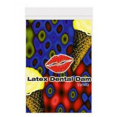 Dental Dam Vanilla Oral Lip Tongue Protection Flavored Mouth Rubber Thin Latex $6.99