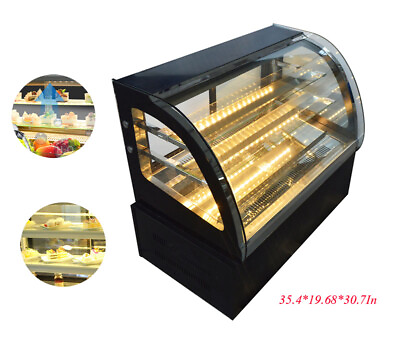 Enhance 220V Countertop Refrigerated Cake Showcase 315W Glass Display Save Power $1246.20