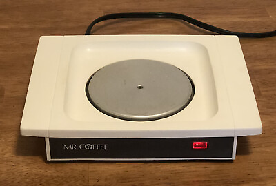 Vintage Mr. Coffee Decanter Hot Plate Electric Warmer White Model WD TESTED $12.99