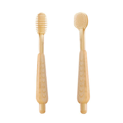 #ad 1set Baby Mouth Cleaner Soft Multifunctional Newborn Brush Head Toothbrush Kit $9.54