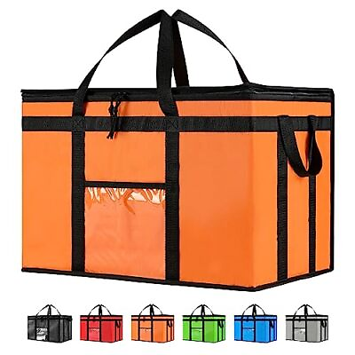 #ad Insulated Cooler Bag and Food Warmer for Food Delivery amp; 3X Large 1 Orange $37.96