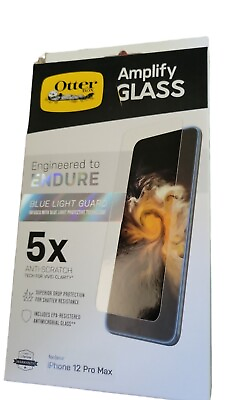OtterBox Amplify Blue Light Guard Glass Protoctor iPhone 12 Pro Max $8.00