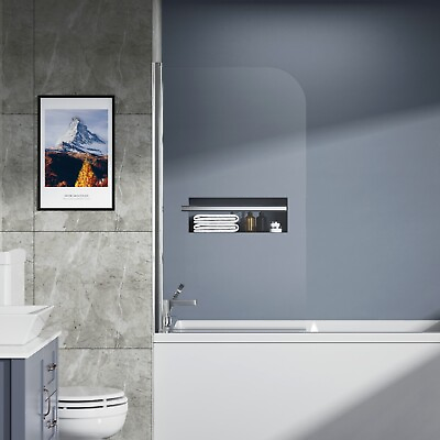 31quot;X55quot; Bathtub Screen Frameless Shower Door Tempered Glass Shower Panel in USA $214.99