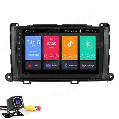 #ad Android JBL Car Radio With Reverse Camera Apple Carplay Fit Toyota Sienna XL30 $238.94
