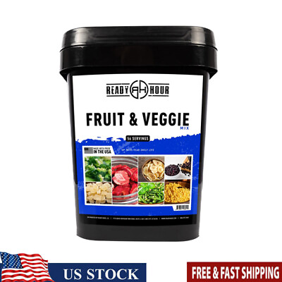 #ad #ad Fruit Veggie Mix Freeze Dried Food Portable Adventure Emergency 56 Servings NEW $61.69