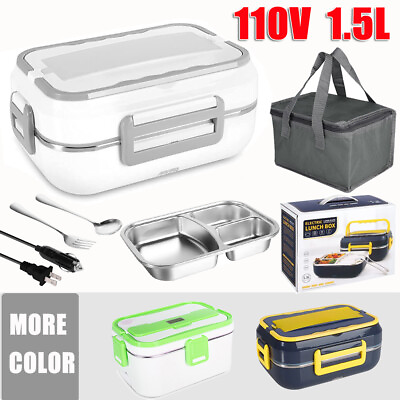 110V Electric Heating Lunch Box Portable for Car Office Food Warmer Container US $28.99