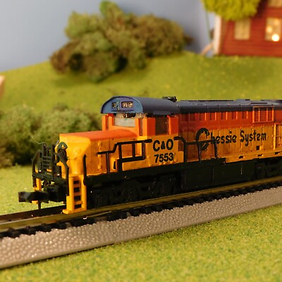 Model Power Camp;O Chessie System N Scale Diesel Locomotive #7553 TESTED VIDEO $43.90