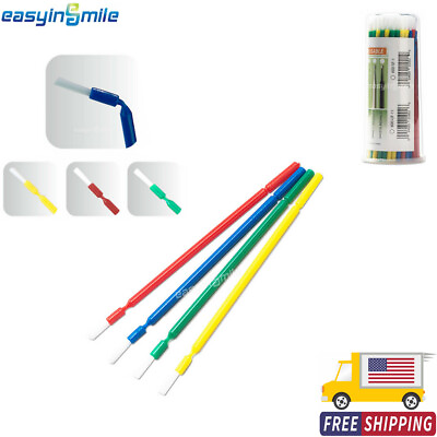 #ad Easyinsmile Disposable Micro Applicator Dental Use Bendable Brush 100pcs 4colors $12.39