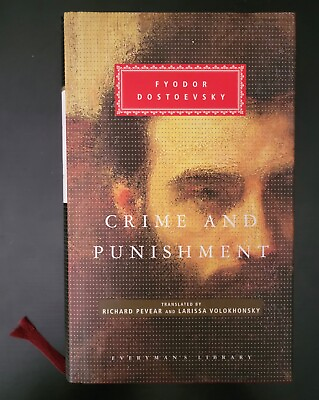 #ad Crime and Punishment by Fyodor Dostoevsky Everyman’s Lib. HC BRAND NEW $14.00