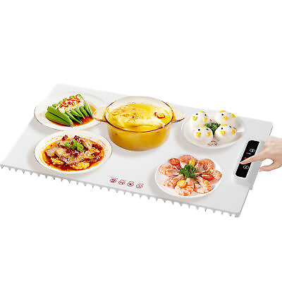 #ad Portable Electric Warming Tray Silicone with Temperature Foldable Fast Heating $115.10