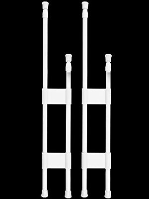#ad 2 Pack Double RV Cupboard Bar Adjustable Spring Loaded Tension Bars 9.8 15.7 In $20.13