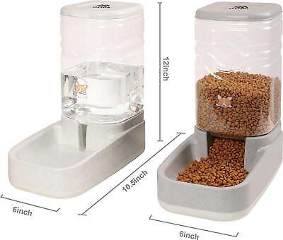 #ad #ad Dog Cat Food and Water Dispenser Set: 1x Water Dispenser and 1x Food Dispenser $20.24