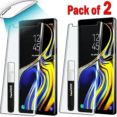 2 Pack Liquid Screen Protector For Samsung galaxy Full UV Glue Tempered Glass $8.99