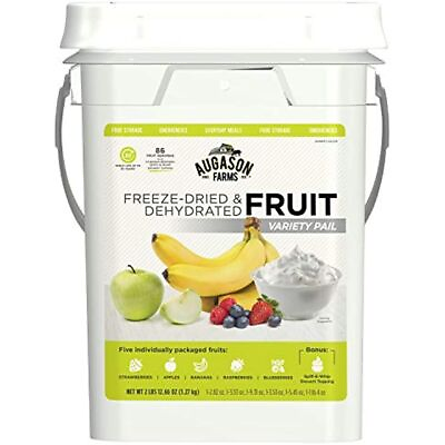 #ad 86 Servings Emergency Food Supply Dehydrated amp; Freeze Dried Fruit Variety Pail $66.28