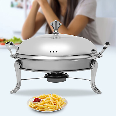 #ad Chafing Dish Set 2.5L Stainless Steel Buffet Chafers Food Warmer 26cm $36.66