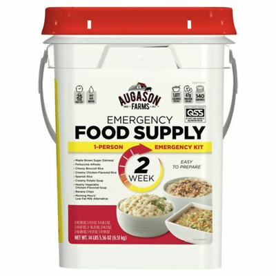 Emergency Food Supply Survival 140 Serving Storage Pail Kit Augason Farms Bucket $72.79