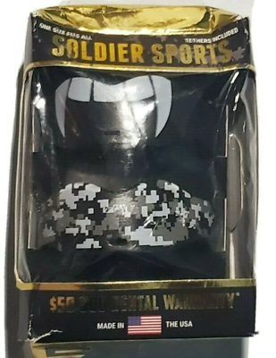 soldiers sports mouth piece custom fangs camo 2 pack mgc 001 black new in box $8.99